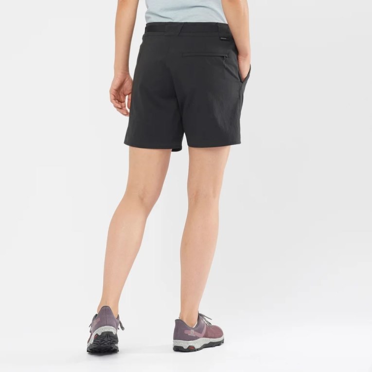 Black Salomon Outrack Women's Running Shorts | IE FZ7385